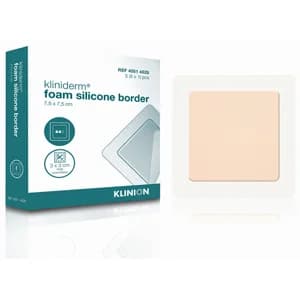 Kliniderm foam silicone border dressing box